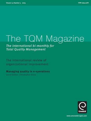cover image of The TQM Magazine, Volume 15, Issue 3